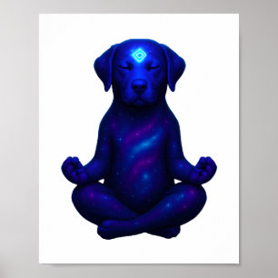 Póster Caos de crayones – divertido meme de perro Griffon