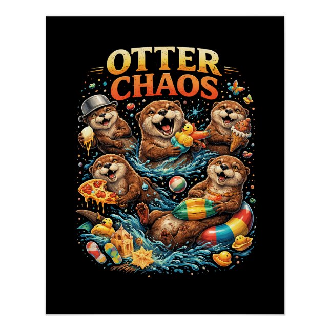 Póster Caos de Nutria (Anverso)