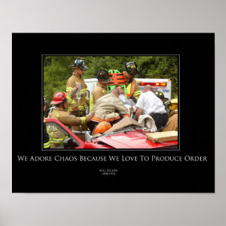 Póster Caos (De)Poster motivacional