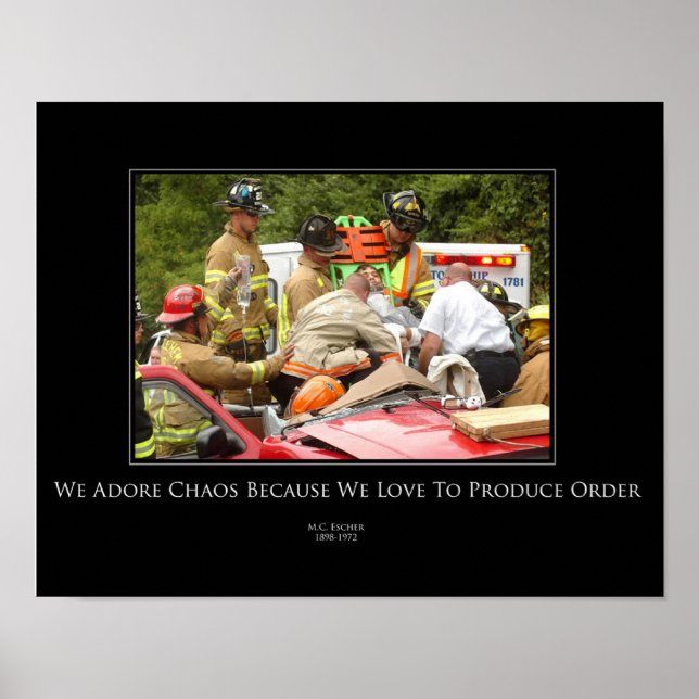 Póster Caos (De)Poster motivacional (Frente)