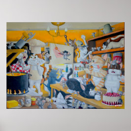 Póster Caos en la cocina - Poster