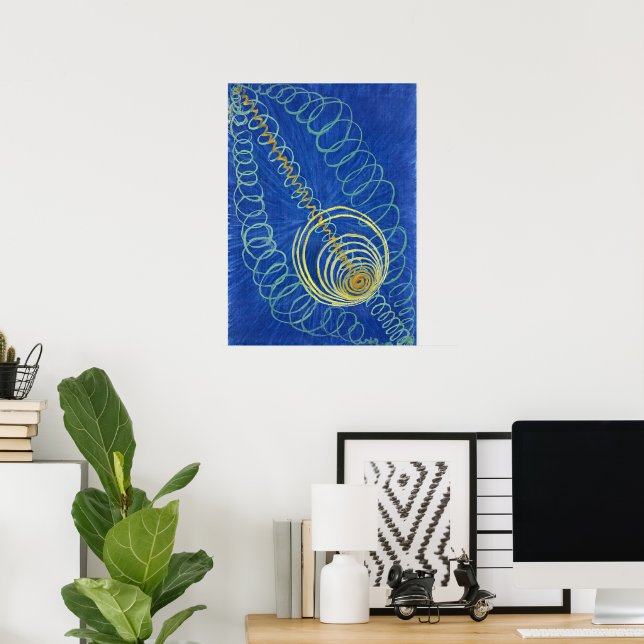 Póster Caos Primordial 16 | Hilma af Klint | (Oficina en casa)
