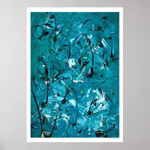 Póster Caos verde