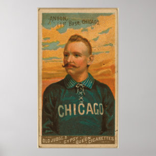 Póster Cap Anson, Chicago White Stockings