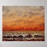 Capa de mar, hermosa pintura de Gustave Courbet