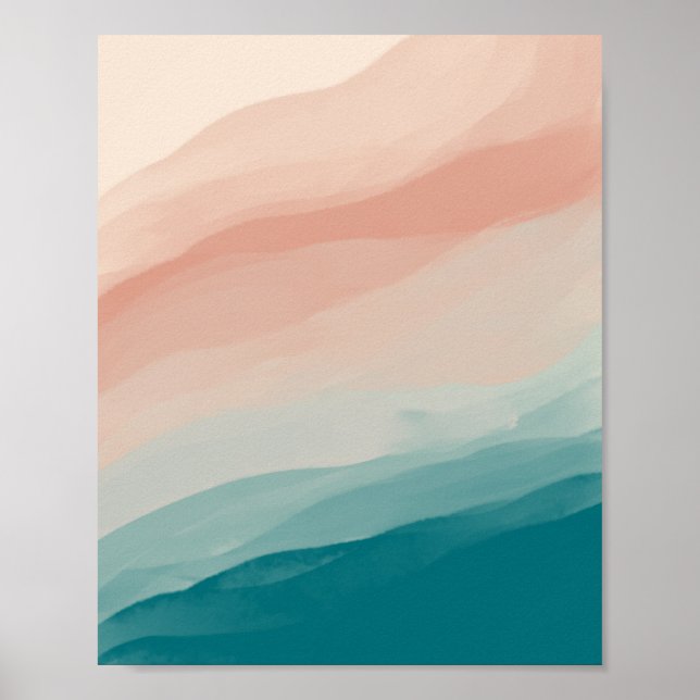 Póster Capas Abstractas De Bondi Beach (Frente)
