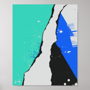 Póster Capas de Pintura y Salpicaduras