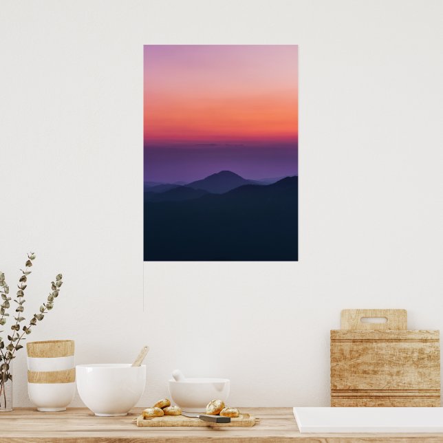 Póster Capas de puesta de sol (Cocina)