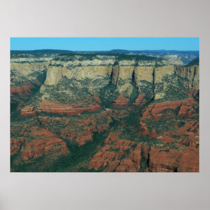 Póster Capas de rocas rojas en Sedona Arizona