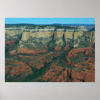 Póster Capas de rocas rojas en Sedona Arizona
