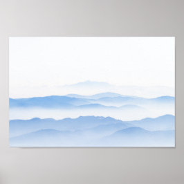 Póster Capas de valle de niebla