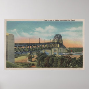 Póster Cape Cod, MassachusettsView of Bourne Bridge
