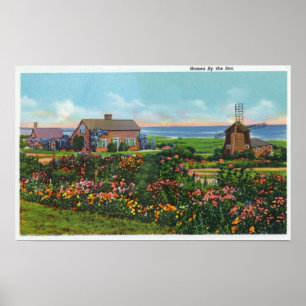 Póster Cape Cod, MassachusettsView of Homes by the