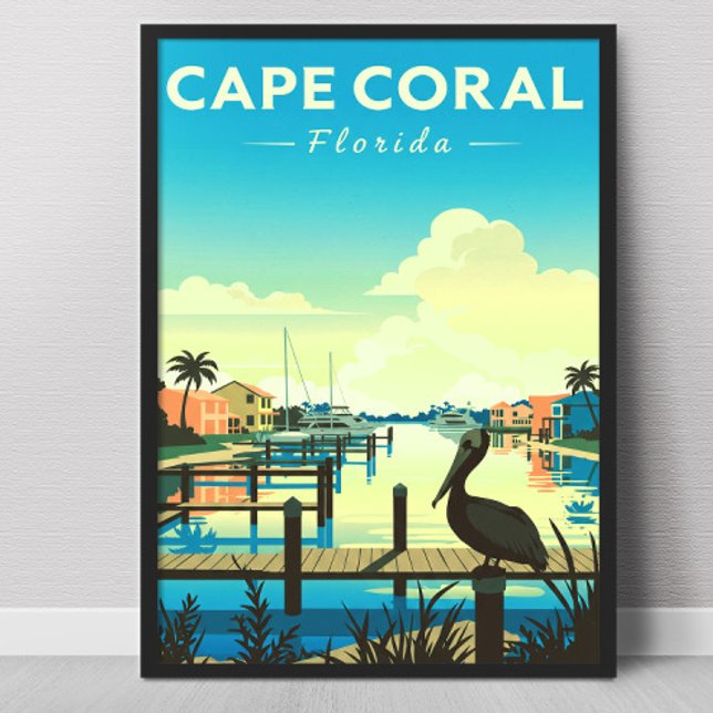 Póster Cape Coral Florida Antiguo (Subido por el creador)