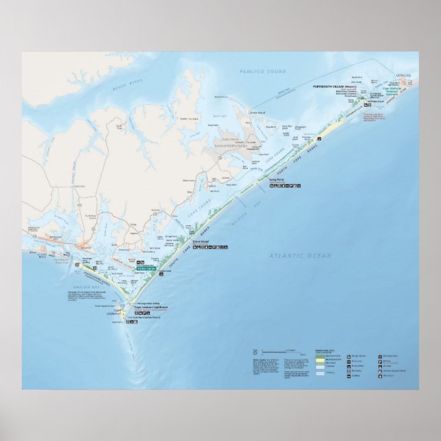 Póster Cape Lookout National Seashore (Frente)