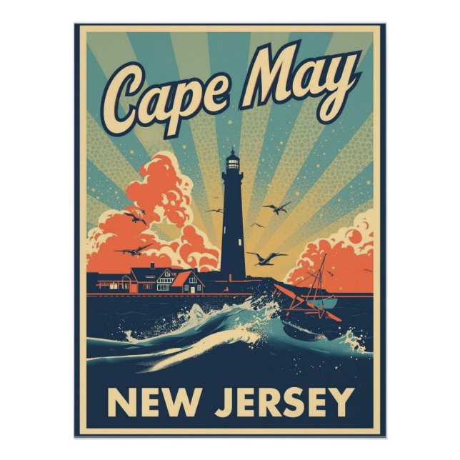 Póster Cape May, New Jersey (Anverso)