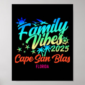 Póster Cape San Blas Florida Vibraciones Familiares Vacac