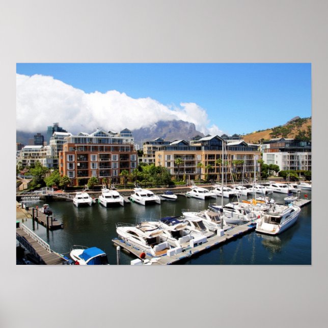 Póster Cape Town, South Africa Harbour (Frente)