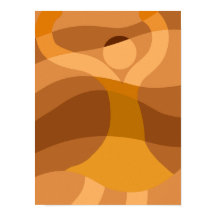 Cape Verdean Woman Rising in Earth Tones 