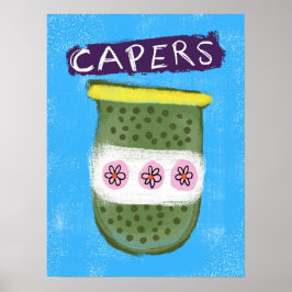 Póster Capers In A Jar Poster Wall Art