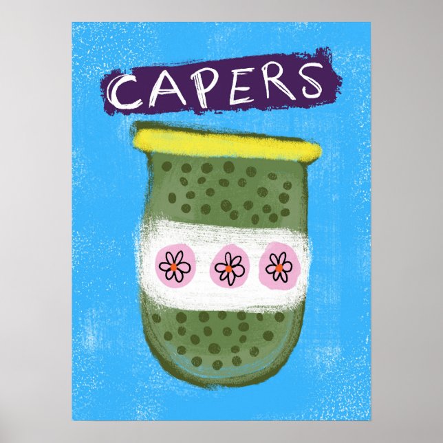 Póster Capers In A Jar Poster Wall Art (Frente)