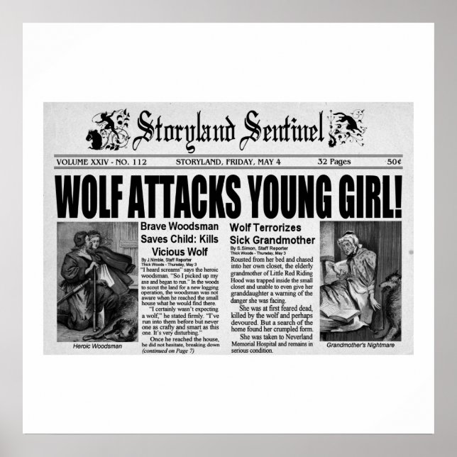 Póster Caperucita roja (Frente)