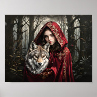 Póster Caperucita roja y la historia real del lobo
