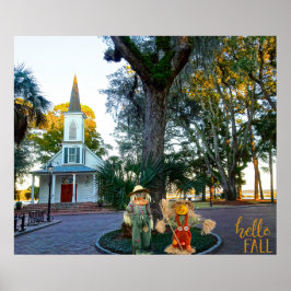 Póster Capilla azul Palmetto Bluff Bluffton Caída Scarecr