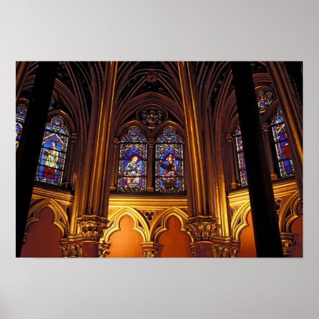 Póster Capilla baja de La Sainte-Chapelle, París, 2 (Frente)