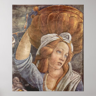 Póster Capilla Botticelli-Sistine - La juventud de Moisés
