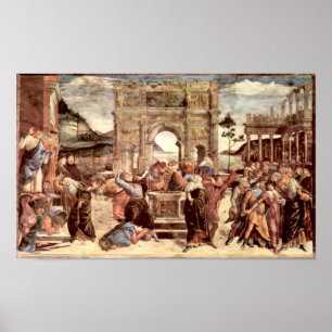 Póster Capilla de Botticelli-Sistine que castiga el