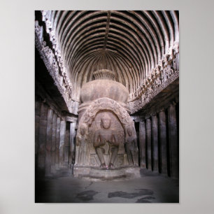 Póster Capilla de Buda en la India