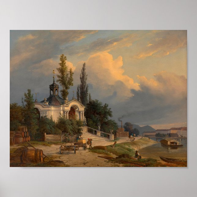 Póster Capilla de Johannes Nepomuk sobre el Schanzel (Frente)