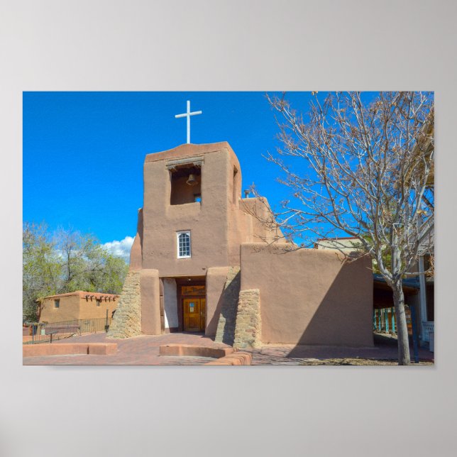 Póster Capilla de San Miguel, Santa Fe, Nuevo México (Frente)