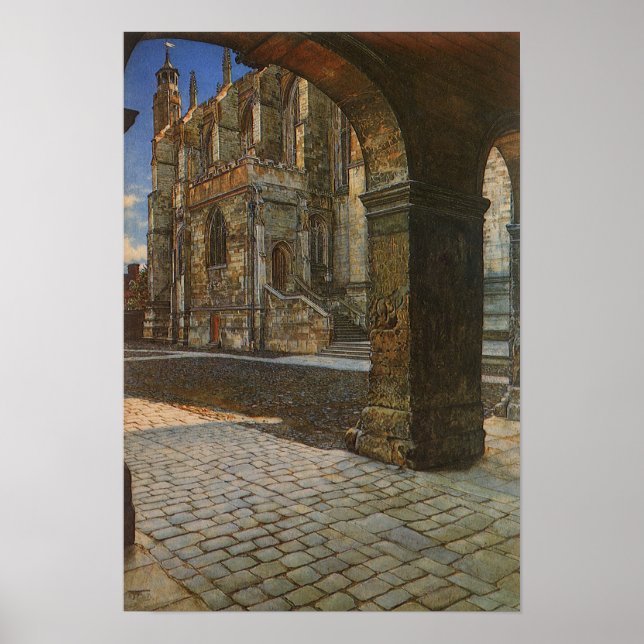 Póster Capilla del Eton College por Anna Alma Tadema (Frente)