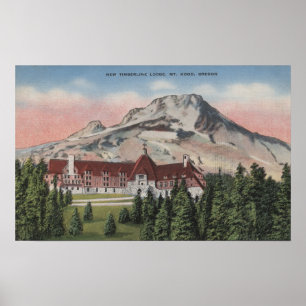 Póster Capilla del soporte, Oregon - vista del nuevo