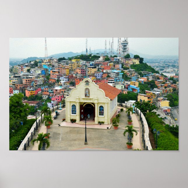Póster Capilla Santa Ana, Guayaquil, Poster del Ecuador (Frente)