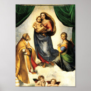 Póster Capilla Sixtina de Rafael c.1513-14