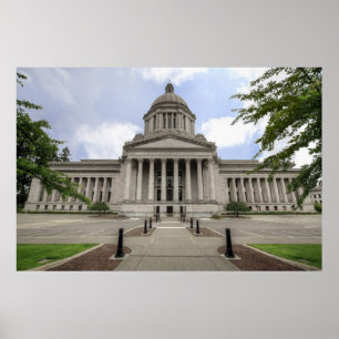 Póster Capital del Estado en Olympia Washington