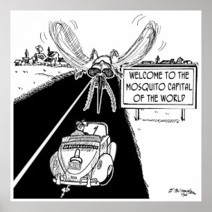 Póster Capital mundial de los mosquitos