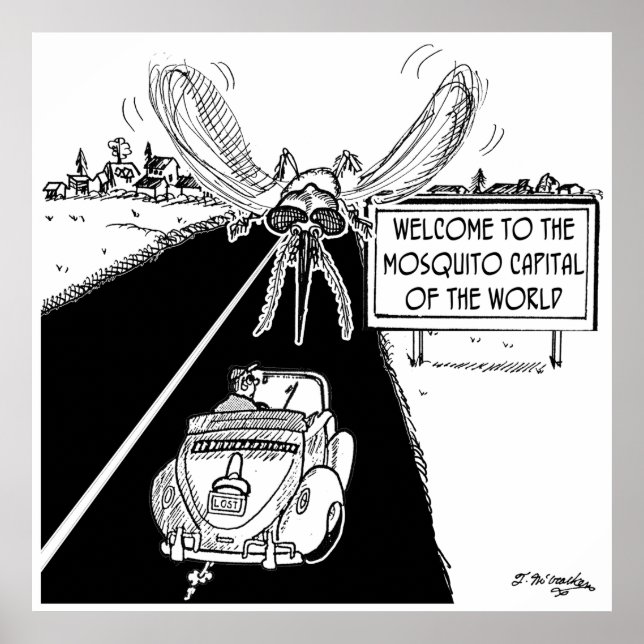 Póster Capital mundial de los mosquitos (Frente)