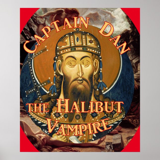 Póster Capitán Dan el vampiro de halibut (Frente)