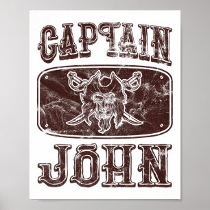 Póster Capitán de cosecha John Personalizado Pontón Pirat