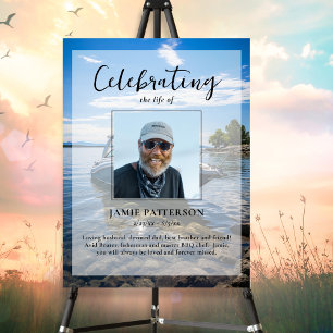 Póster Capitán de Embarcación Celebración de la Vida Foto