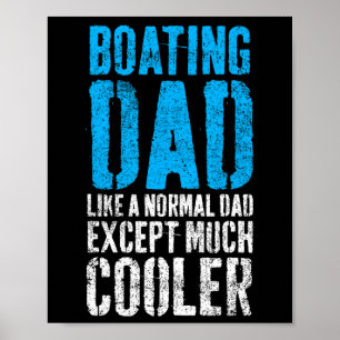 Póster Capitán de navegación Papá del barco Día del padre