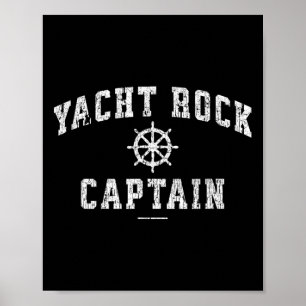 Póster Capitán de rock náutico
