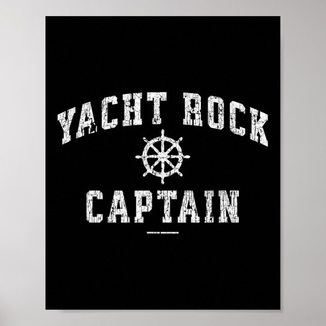 Póster Capitán de rock náutico (Frente)