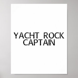 Póster Capitán de rock náutico Divertido barco Sailor Fie