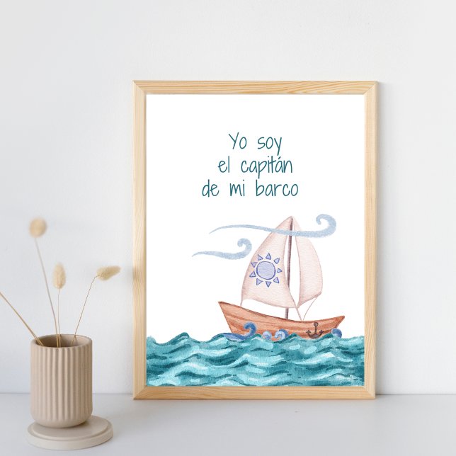Póster Capitán del Capitan De Barco Niño Niño Nursera Mur (Subido por el creador)