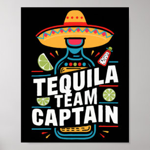 Póster Capitán del equipo de Tequila Cinco De Mayo Fiesta